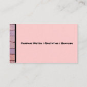 歩道の写真に石や雑草を舗装 名刺 (裏面)