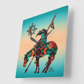 歩道の壁の時計の終点 スクエア壁時計 (傾斜)