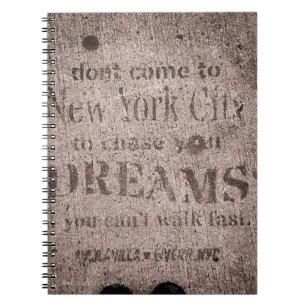 「歩道の夢リトルイタリアNYC」スパイラルノート ノートブック