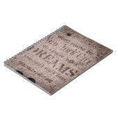 「歩道の夢」スパイラルフォトノートブック ノートブック (左側)