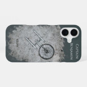 歩道の宇宙船サプライズデザイン iPhone 16ケース (裏面横)