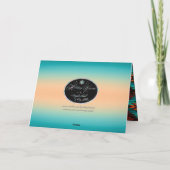 歩道の折り畳まれたホリデーカードの終わり シーズンカード (裏面)