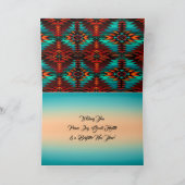 歩道の折り畳まれたホリデーカードの終わり シーズンカード (内部)