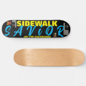 歩道の救世主8 1/4"スケートボードデッキ スケートボード (横)