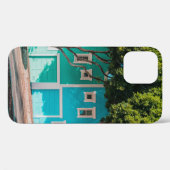 歩道の木々の横に緑と青の家 Case-Mate iPhoneケース (裏面 (横))