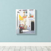 歩道カフェインカプリ キャンバスプリント (インサイチュ (ウッドフロア))