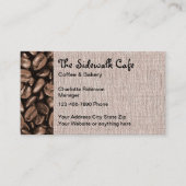 歩道カフェ喫茶店 名刺 (正面)