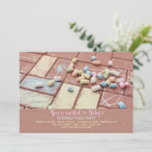 歩道チョーク招待状 招待状 (スタンド正面)