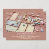 歩道チョーク招待状 招待状 (正面/裏面)