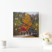 歩道橋から路地ミルの壁時計 スクエア壁時計 (ホーム)