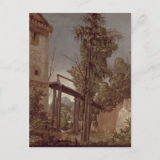 歩道橋のある風景、c.1518-20 ポストカード (正面)