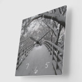 歩道橋 スクエア壁時計 (傾斜)