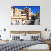 歩道橋、バレッタの階段と狭い通り キャンバスプリント (インサイチュ (寝室))