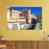 歩道橋、バレッタの階段と狭い通り キャンバスプリント (インサイチュ (リビング))