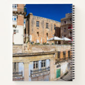 歩道橋、バレッタの階段と狭い通り ノートブック (裏面)