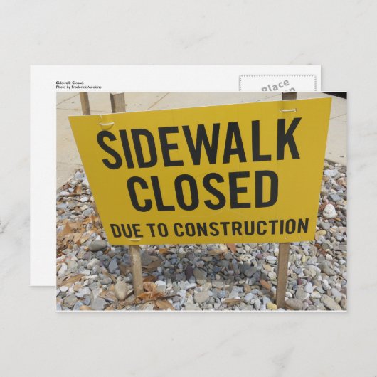 歩道（閉） ポストカード (正面/裏面)