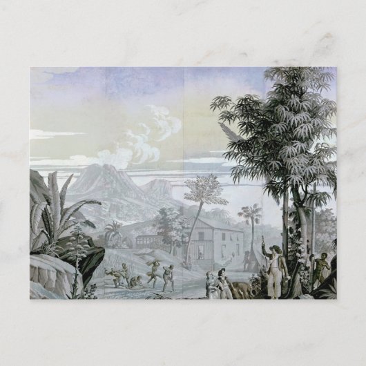 歩離れいて行くんだ、イラストレーション ポストカード (正面)