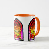 歪みガラスのフェニックスマグ マグカップ (正面右)