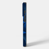 歪みツイストパターンDBlue BG Case-Mate iPhoneケース (裏面 / 左)