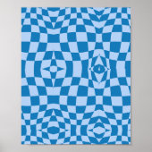 歪みパタ市松模様にーン ポスター (正面)