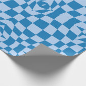 歪みパタ市松模様にーン ラッピングペーパー (角)