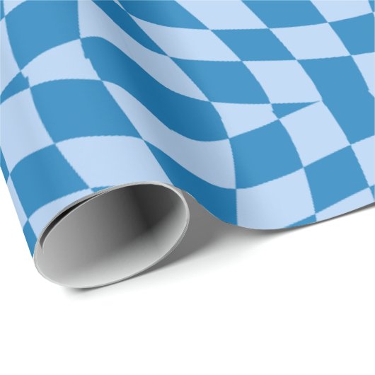歪みパタ市松模様にーン ラッピングペーパー (ロールコーナー)