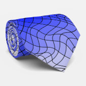 歪みワイヤフレーム.C01.GBluex4.ブラックライン ネクタイ (ロール)