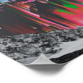 歪み,画面,ピクセル,ピクセルの並べ替え,エラー, ポスター (角)