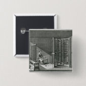 歪む絹の糸、イラストレーションEncylopedia 缶バッジ (正面&裏面)