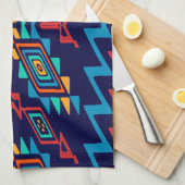 歪められた形の抽象デザイン キッチンタオル (四つ折り)