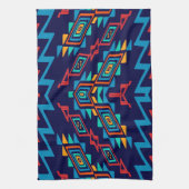 歪められた形の抽象デザイン キッチンタオル (縦)