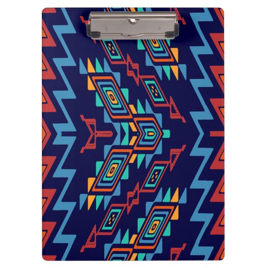 歪められた形の抽象デザイン クリップボード (正面)