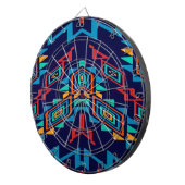 歪められた形の抽象デザイン ダーツボード (正面右)