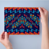 歪められた形の抽象デザイン チラシ (手)