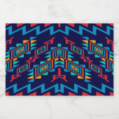 歪められた形の抽象デザイン フードラベル (シングルラベル)