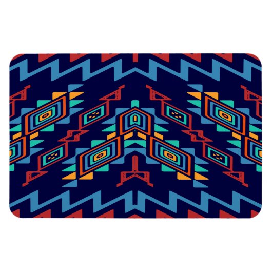 歪められた形の抽象デザイン マグネット (横)