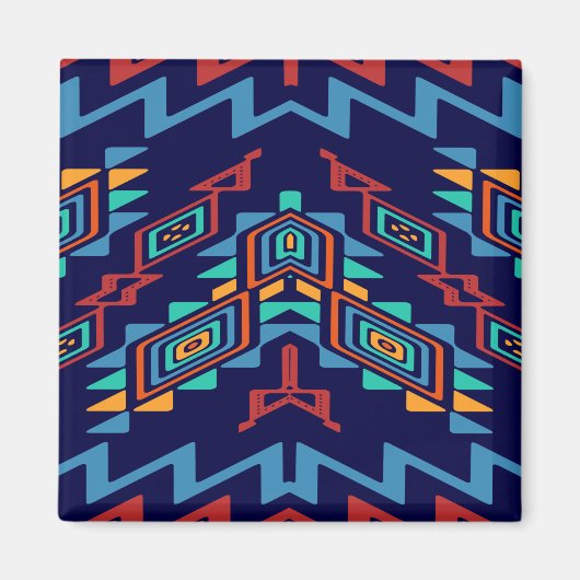 歪められた形の抽象デザイン マグネット (正面)