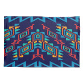 歪められた形の抽象デザイン 枕カバー (裏面)