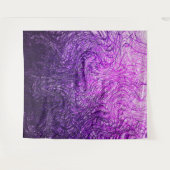 歪められた線形紫色-タペストリー タペストリー (正面(横))