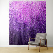歪められた線形紫色-タペストリー タペストリー (インサイチュ)
