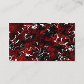 歪められた赤いグラフィック 名刺 (裏面)