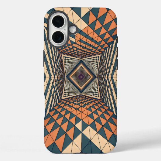 歪んだグリッド正方形の溶融角度 Case-Mate iPhoneケース (裏面)