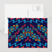 歪んだシェイプの抽象デザイン ポストカード (正面/裏面)