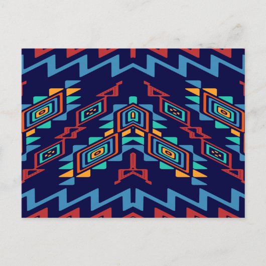 歪んだシェイプの抽象デザイン ポストカード (正面)