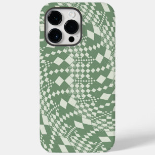 歪んだチェック（緑） Case-Mate iPhone 14 PRO MAXケース