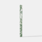 歪んだチェック（緑） iPhoneケース (左側面)