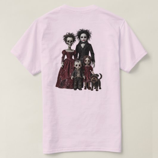 歪んだトランスファミリー Tシャツ (デザイン裏面)