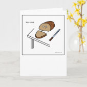 歪んだパン-挨拶状 カード (黄色い花)