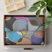 歪んだポリクロムサークルパターン 薄葉紙 (ギフト)