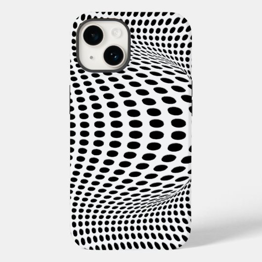 歪んだ図形メッシュ Case-Mate iPhoneケース (裏面)